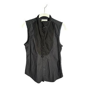 Current/Elliott Charcoal Sleeveless Blouse